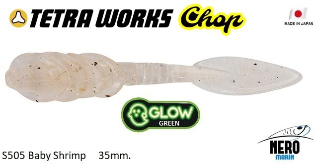 Tetra Works Chop Silikon 35mm. S505 / Baby Shrimp