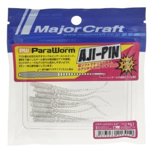 MC Para Worm PW-AJIPIN 3'' #57 Clear Hollow Flake