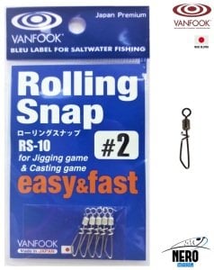 Vanfook Rolling Snap Klips RS-10 #2 (5 pcs./pack)