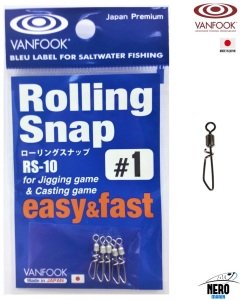 Vanfook Rolling Snap Klips RS-10 #1 (5 pcs./pack)