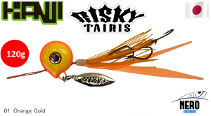 Kanji Risky Taris Tai Rubber Slider 120g #01 Orange Gold