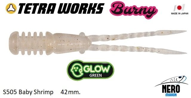 Tetra Works Burny Silikon 42 mm. S505 / Baby Shrimp