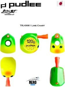 Pudlee Tai Rubber JET 120g TRJ-0061 Lime Chart