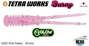 Tetra Works Burny Silikon 42 mm. S502 / Pink Flakes