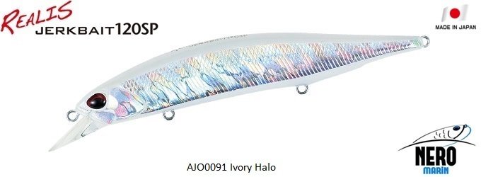 Realis Jerkbait 120SP AJO0091 Ivory Halo