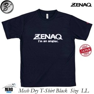 Zenaq T-Shirts (Zenaq Logo/Black/XL) Mesh Type
