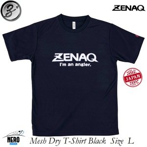 Zenaq T-Shirts (Zenaq Logo/Black/L) Mesh Type