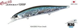 Realis Jerkbait 120SP ADA3093 Prism Smelt
