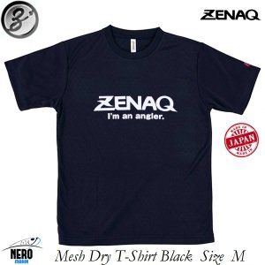 Zenaq T-Shirts (Zenaq Logo/Black/M) Mesh Type