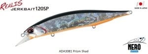 Realis Jerkbait 120SP ADA3081 Prism Shad