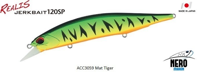 Realis Jerkbait 120SP ACC3059 Mat Tiger