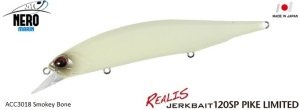 Realis Jerkbait 120SP Pike  ACC3018 Smokey Bone