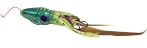 Lumica Xtrada Puni Rubber Tai Rubber Slider 150g. C00172 Chartreuse