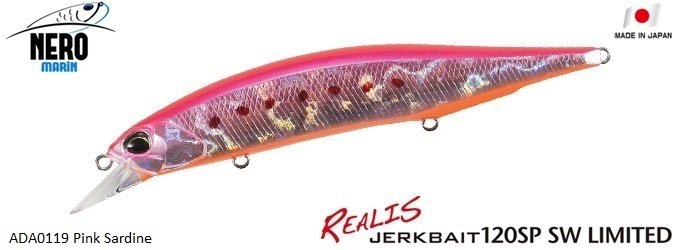 Realis Jerkbait 120SP SW ADA0119 Pink Sardine