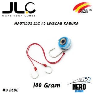 JLC Nautilus 1.0 Live Kab Canlı Yem İçin Kaburar 100gr. #3 Blue