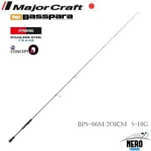 MC Basspara Spin Kamış Tek Parça BPS-66M 201cm 5-14g