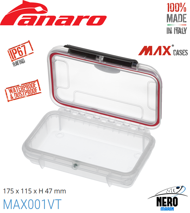 Panaro Max 001VT Sızdırmaz Bölmesiz Kutu 175*115*47mm.