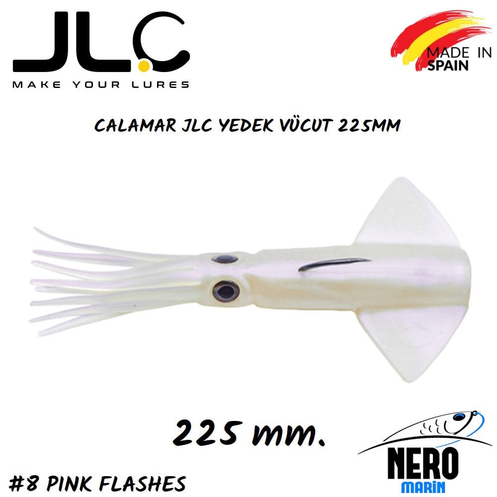JLC Calamar Silikon Kalamar Yedek Vücut #8 Pink Flashes