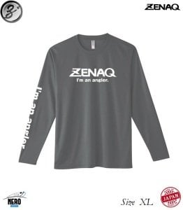 Zenaq Dry Long T-Shirts (Zenaq Logo Dark Grey/XL)