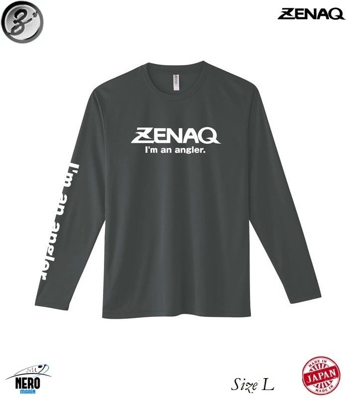 Zenaq Dry Long T-Shirts (Zenaq Logo Black/L)