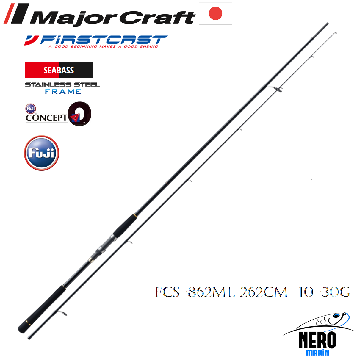 MC Firstcast Seabass Spin Kamış FCS-862ML 262cm 10-30g