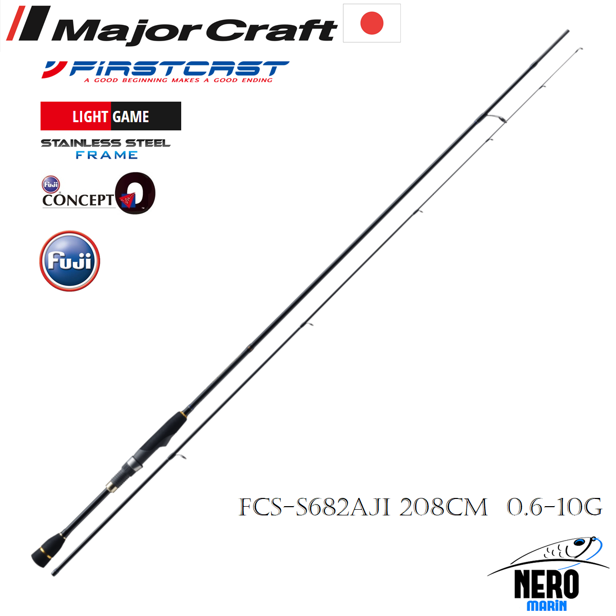 MC Firstcast LRF Kamış Solid Uç FCS-S682AJI 208cm 0.6-10g