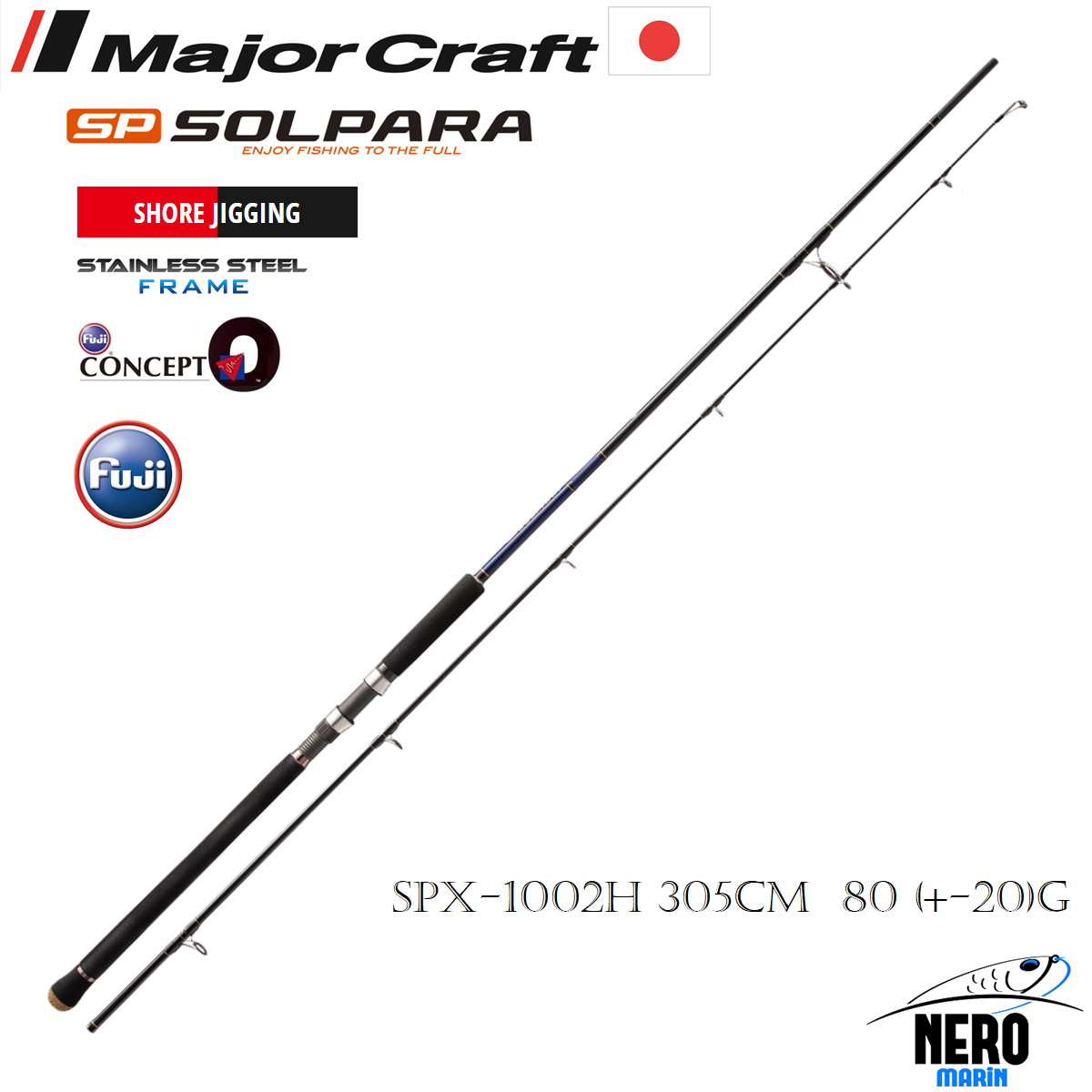 MC Solpara New Shore Jigging Kamış SPX-1002H 305cm 80 (+-20)g