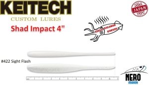 Keitech Shad Impact 4'' #422 Sight Flash