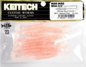 Keitech Mad Wag Mini 3.5'' #011 Natural Pink