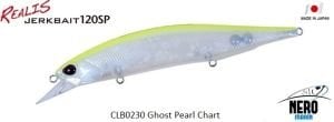 Duo Realis Jerkbait 120SP CLB0230 Ghost Pearl Chart