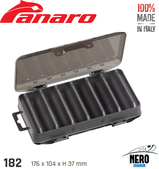 Panaro 182 Dual Çift Taraflı Kutu 176*104*37mm. Smoke