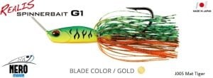 Realis Spinnerbait G1  J005 / Mat Tiger