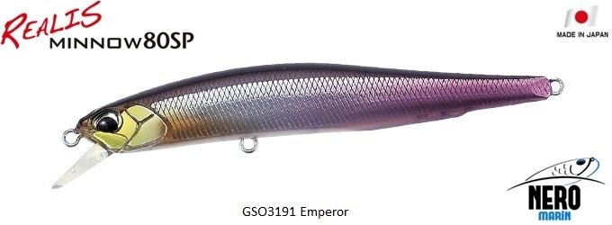 Realis Minnow 80SP GSO3191 / Emperor