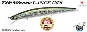 Duo Tide Minnow Lance 120S ADA0037 Sardine Noir
