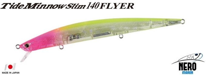 Duo Tide Minnow Slim Flyer 140 CLA0602 Cllear Pink Head Chart