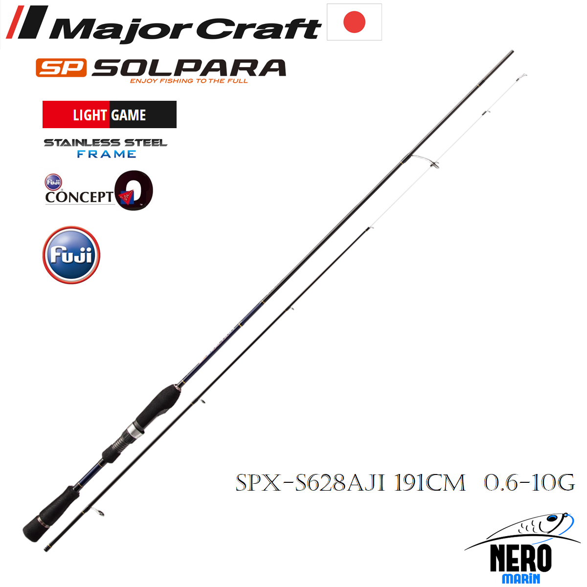 MC Solpara New LRF Kamış Solid Uç SPX-S628AJI 191cm 0.6-10g