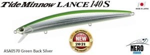 Duo Tide Minnow Lance 140S ASA0570 Green Back Silver