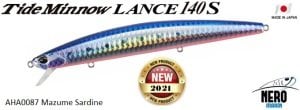 Duo Tide Minnow Lance 140S AHA0087 Mazume Sardine