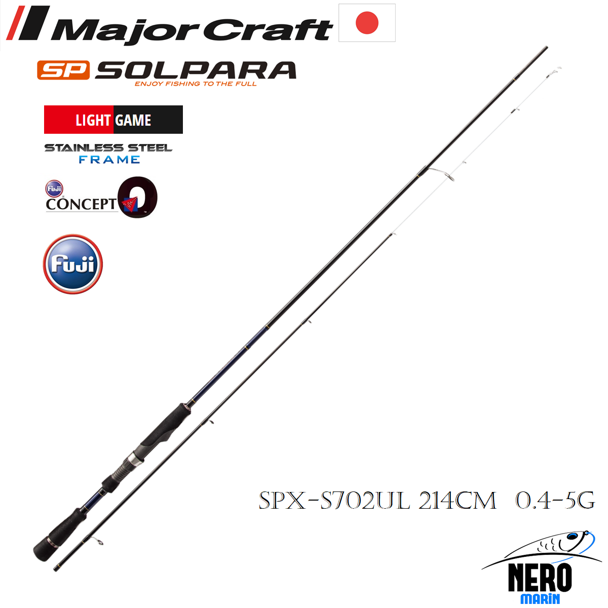 MC Solpara New LRF Kamış Solid Uç SPX-S702UL 214cm 0.4-5g
