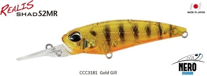 Realis Shad 52MR  CCC3181 / Gold Gill