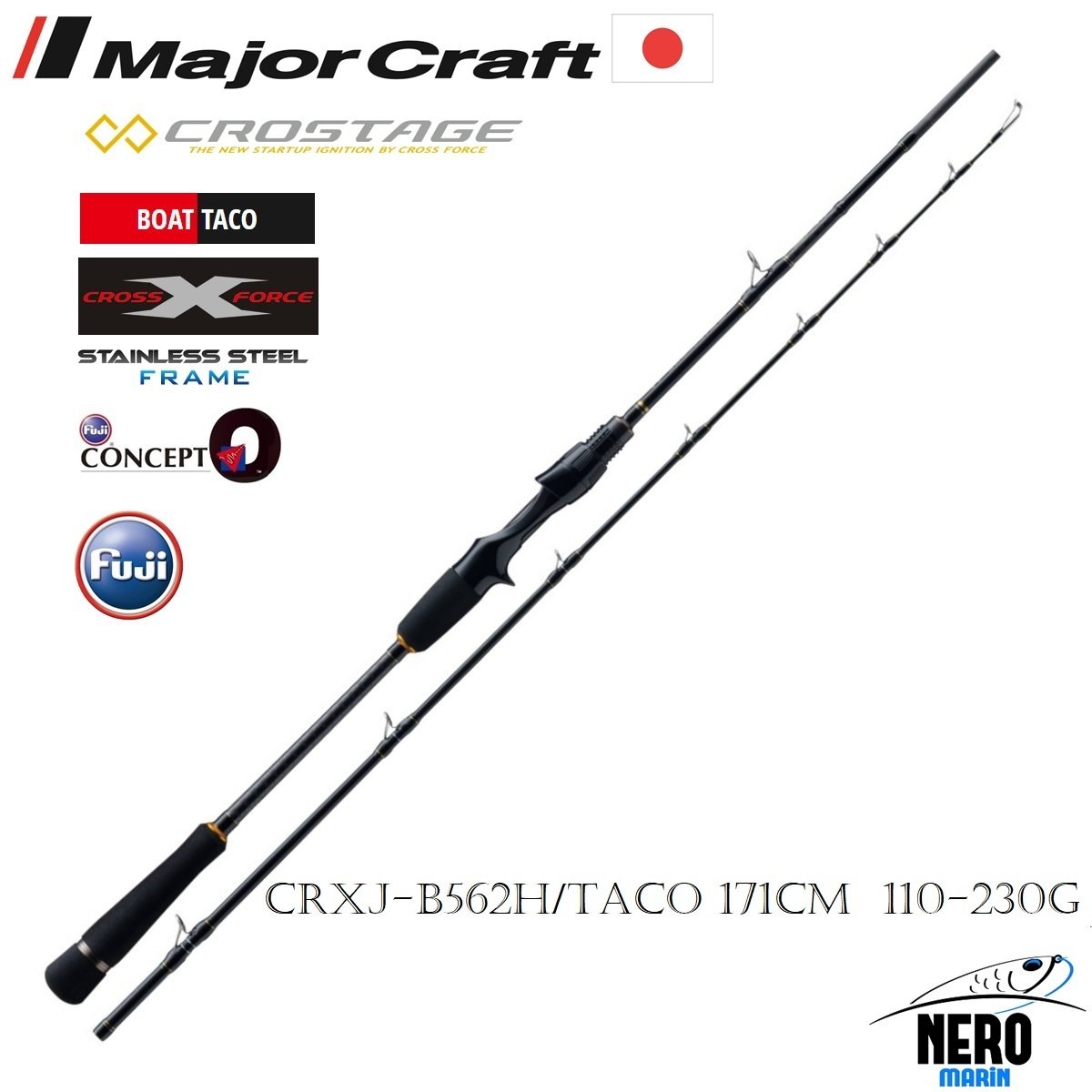 MC New Crostage CRXJ-B562H/Taco Offshore Ahtapot Kamışı 171cm 110-230g