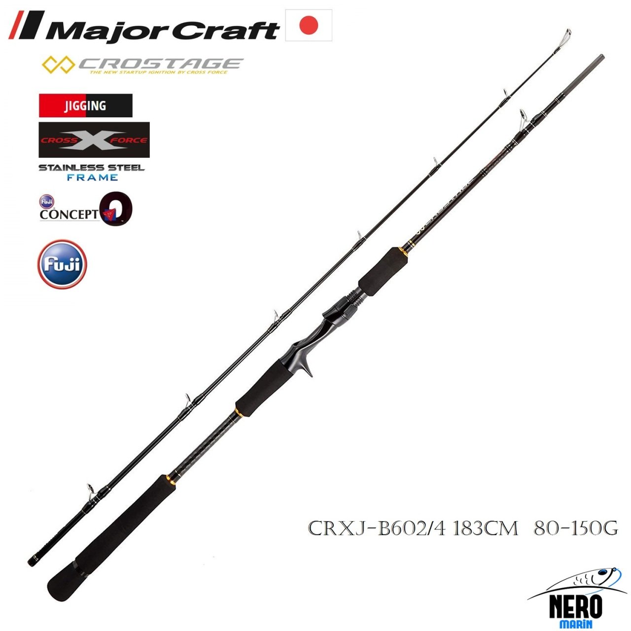 MC New Crostage CRXJ-B602/4 Jigging Kamış 183cm 80-150g