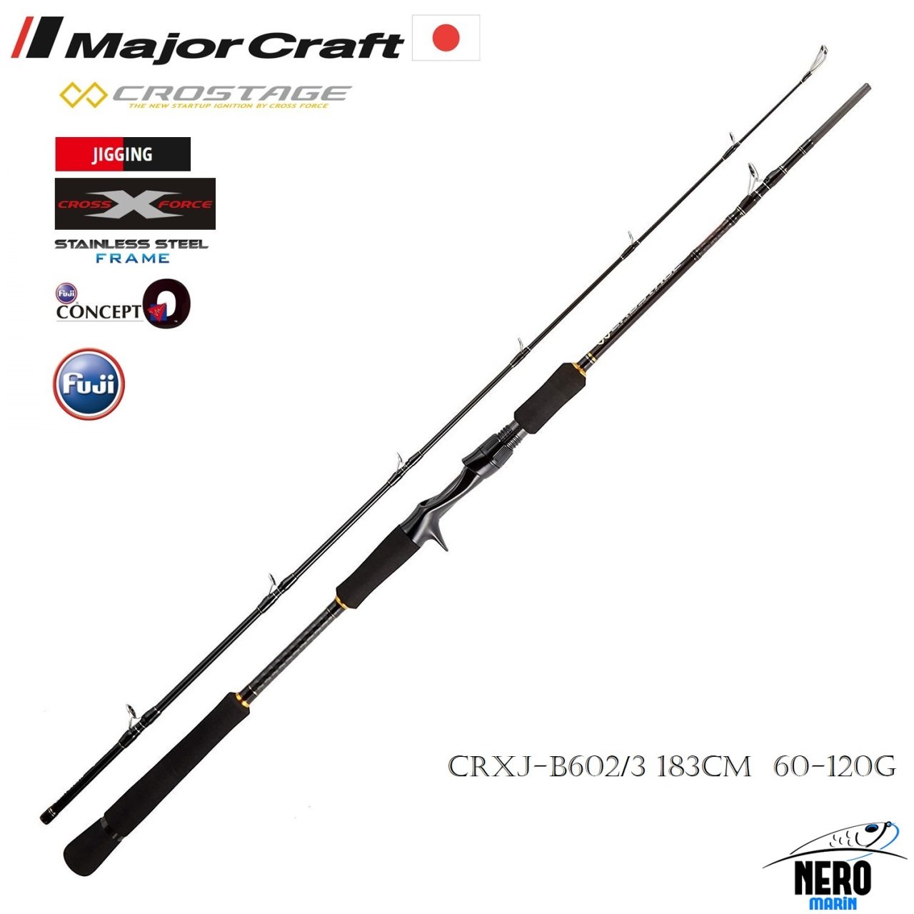 MC New Crostage CRXJ-B602/3 Jigging Kamış 183cm 60-120g