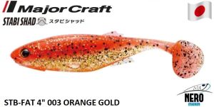 MC Stabi Shad Fat 10cm Silikon Balık STB 4''#003 Orange Gold