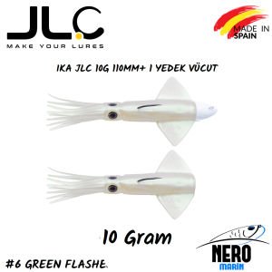 JLC Ika Silikon Kalamar 10gr. + Yedek Vücut #6 Green Flashes