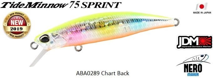 Tide Minnow 75 Sprint ABA0289 Chart Back Candy