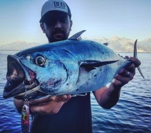 Drag Metal Cast Slim Tachi Jig 80Gr. PHA0436 Indigo Magenta Zebra Glow
