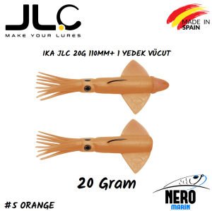 JLC Ika Silikon Kalamar 20gr. + Yedek Vücut #5 Orange