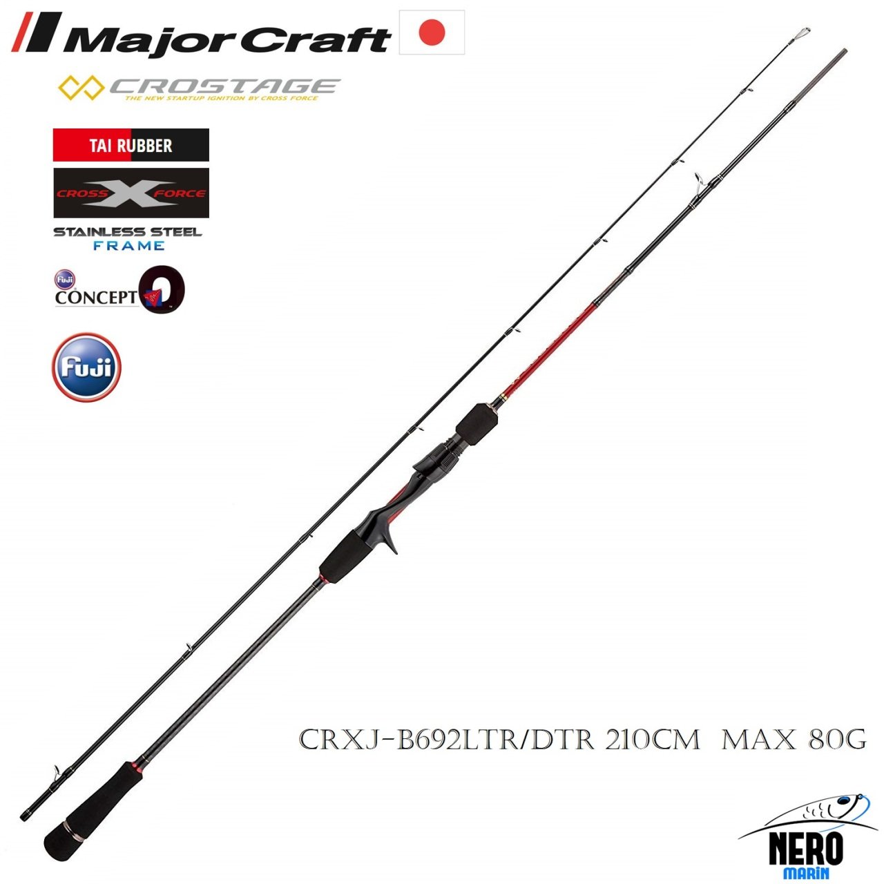 MC New Crostage CRXJ-B692LTR/DTR Tai Rubber Kamış 210cm Max 80g
