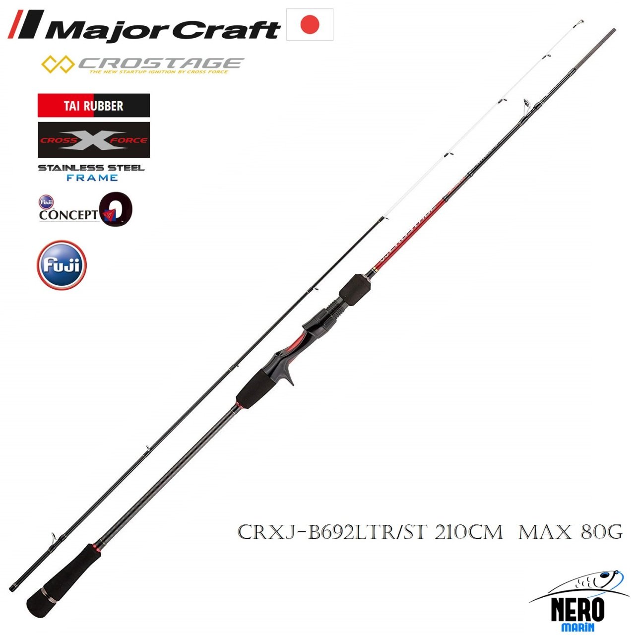 MC New Crostage CRXJ-B692LTR/ST Tai Rubber Kamış Solid 210cm Max 80g